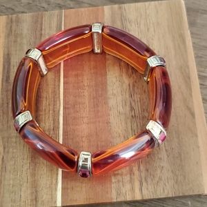 Stretch Amber-colored Bracelet